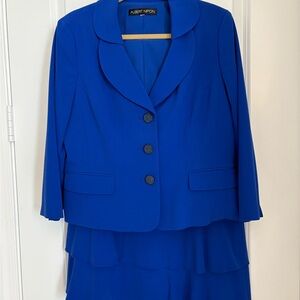 Albert Nippon Blue Skirt Suit